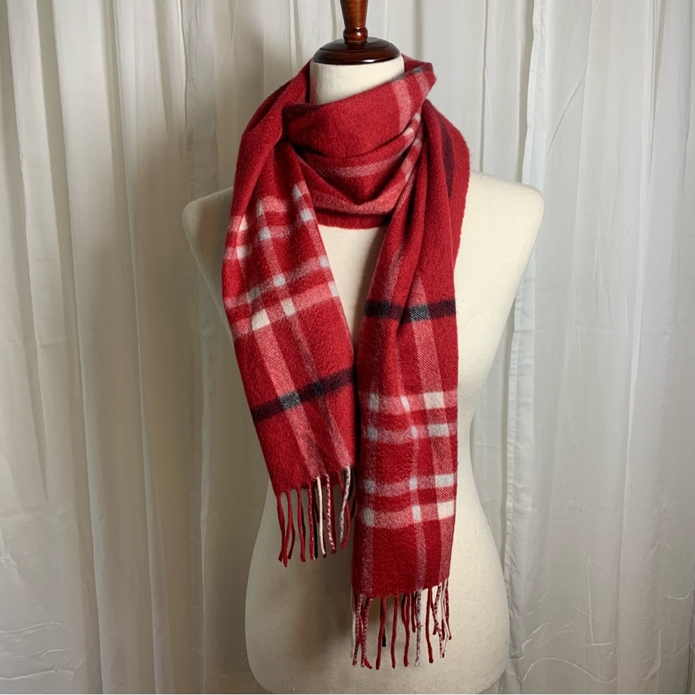 The‎ Charter Club 100% Cashmere Plaid Red Black White